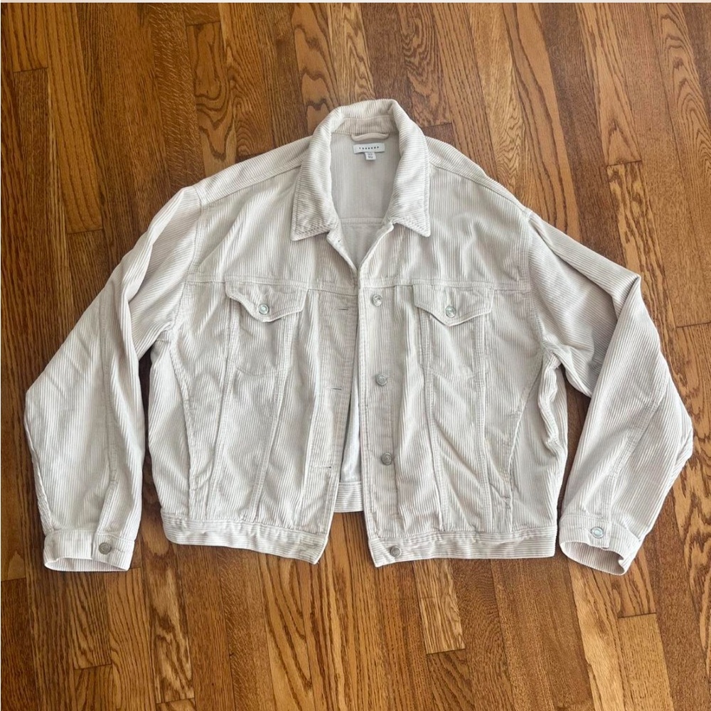 Topshop Cream Corduroy Jacket